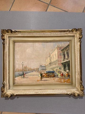 Luigi Pagan (1907-1980) - Passeggiata al Ponte dei Sospiri