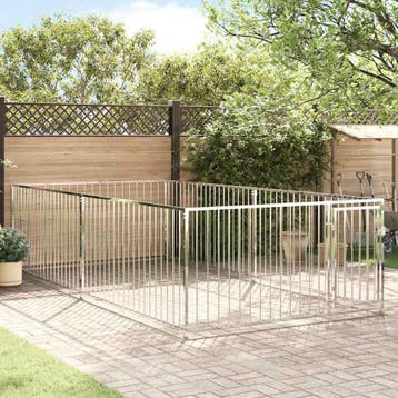 vidaXL Hondenkennel voor buiten 200x400x100 cm, Dieren en Toebehoren, Verzenden, Nieuw