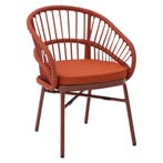 Stoel | NIKITA | Aluminium Rotan/Aluminium | Red |, Verzenden