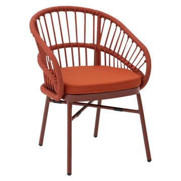 Stoel | NIKITA | Aluminium Rotan/Aluminium | Red |, Verzenden, Nieuw in verpakking