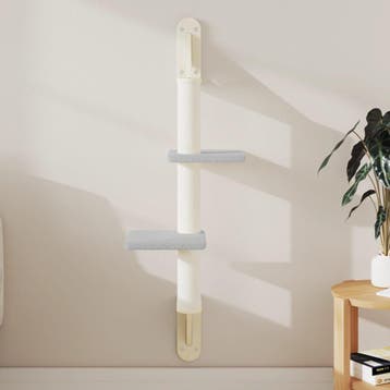 vidaXL Kattenmeubel wandgemonteerd met krabpaal 108 cm, Verzenden, Nieuw