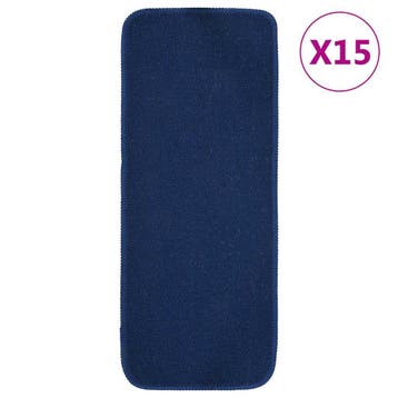 vidaXL Trapmatten 15 st anti-slip rechthoekig 60x25 cm, Verzenden