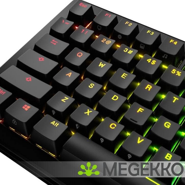 Glorious GPBT Backlit Keycaps Zwart, Computers en Software, Toetsenborden, Nieuw, Verzenden