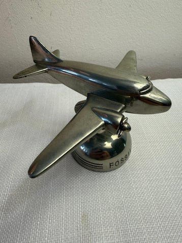 Fossil Watch Airplane Store Advertising Display Metal Desk, Antiek en Kunst
