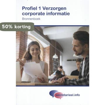 Bronnenboek Profiel 1 / Verzorgen corporate informatie /, Verzenden, Zo goed als nieuw