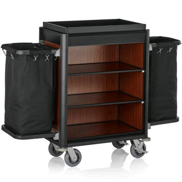 Huishoudwagen | ISABELLA | Aluminium/Hout | 3 Niveaus |, Verzenden, Nieuw in verpakking
