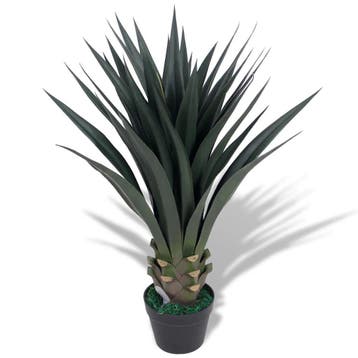 Kunst Yucca 85cm | Retour deal | 46% korting! (kunstplant), Verzenden, Zo goed als nieuw, Binnen