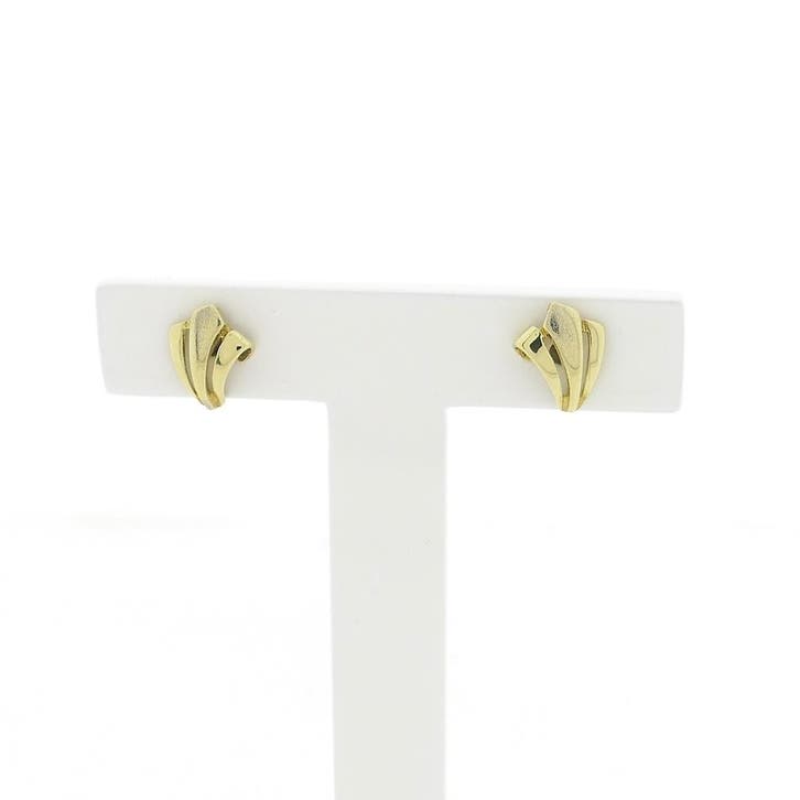 Gouden fantasie oorstekers (Oorbellen), Bijoux, Sacs & Beauté, Boucles d'oreilles, Enlèvement ou Envoi