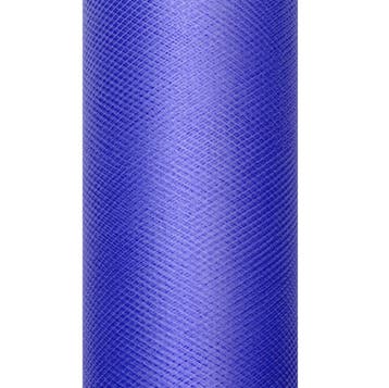 Donkerblauwe Tule Rol 30cm 9m, Hobby en Vrije tijd, Verzenden, Nieuw
