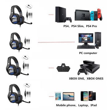 S01 Draadloze Gaming Koptelefoon met Omnidirectionele Mic -, Verzenden, Nieuw