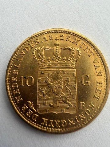 Nederland. Willem I. 10 Gulden 1828