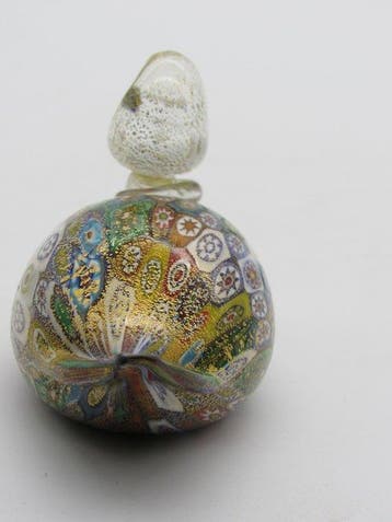 Murano - Beeld, Eend in glas - 6.5 cm - Glas, Goud