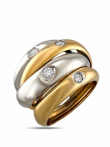 Bague - 18 carats Or rose, Or blanc, Bague exclusive, Bijoux, Sacs & Beauté, Bagues