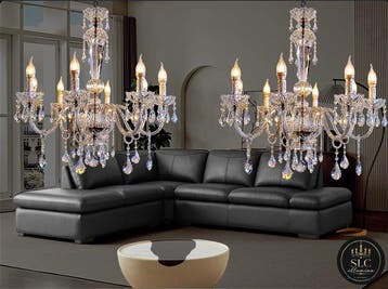 SLC Illumina - MG - Kroonluchter (2) - Royal 8L - Kristal -