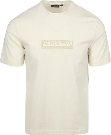 Napapijri T-shirt Logo Off White maat Maat 48/50 (M) Heren, Kleding | Heren, Verzenden, Nieuw, Maat 48/50 (M), Napapijri