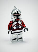 Lego Minifiguur - Star Wars - Chrome Silver Red Commander, Nieuw