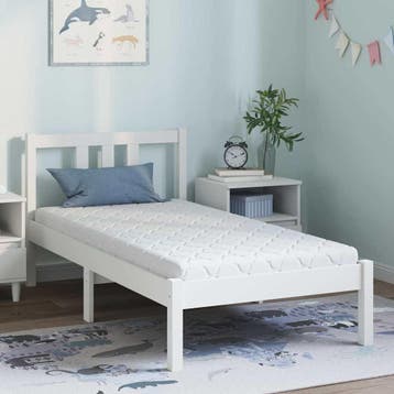 vidaXL Matras Wit 80 x 160 cm Jacquard stof, Verzenden, Nieuw