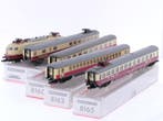 Schaal N Fleischmann 7376, 8160, 8162, 8163 en 8165 TEE t..., Gebruikt, Gelijkstroom, Fleischmann, Overige typen
