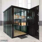 Metalen tuinhuis 1,5x 2,2m met stellingset en oprijplaat!, Ophalen, Nieuw, Metaal, Tuinhuis