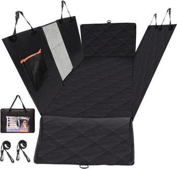 Hondendeken auto achterbank - hondenmat - 147x137 cm - Zwart, Verzenden, Nieuw