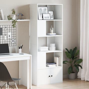 vidaXL Boekenkast 70x36x189 cm bewerkt hout wit, Verzenden