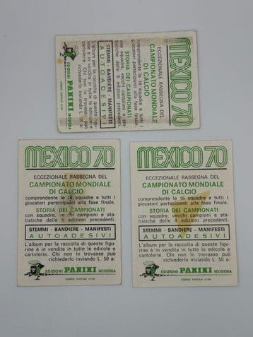 1970 Panini Mexico 70 World Cup 1930 CHAMPION URUGUAY, 1930, Collections
