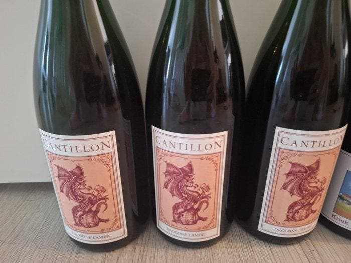 Cantillon - Drogone Lambic 2022 (3) & Kriek 100% Lambic 2023, Collections, Vins