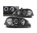 PHARES HONDA CIVIC 99-01 ANGEL EYES FOND NOIR, Verzenden
