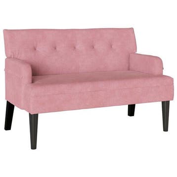 Chesterfield Bank Roze | Tweede Kansje | OP = OP, Huis en Inrichting, Verzenden, Minder dan 75 cm, Tweepersoons, Zo goed als nieuw
