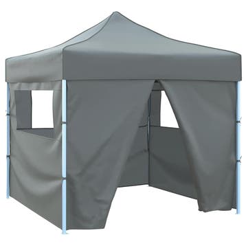 vidaXL Vouwtent pop-up met 4 zijwanden 3x3 m antraciet, Tuin en Terras, Verzenden, Nieuw