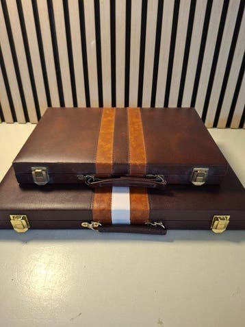 Jeu de société - Twee vintage Backgammon Koffers -