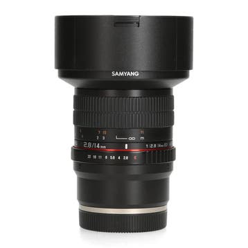Samyang 14mm f/2.8 ED AS IF UMC - Sony FE - Groothoeklens, Ophalen of Verzenden, Comme neuf