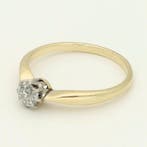 Ring - 14 karaat Geel goud Diamant (Natuurlijk), Nieuw