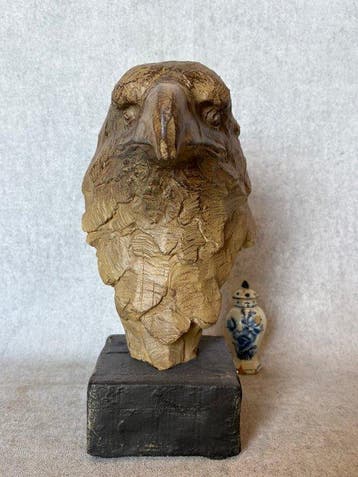 Beeld, Adelaarskop - 30 cm - Polystone