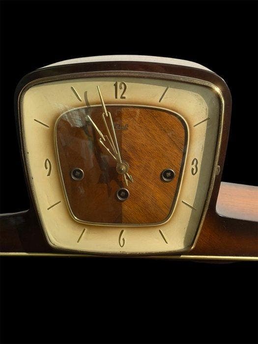 Klok - Hout - 1940-1950, Antiquités & Art, Antiquités | Horloges