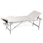 vidaXL Inklapbare massagetafel 3 zones met aluminium frame, Verzenden