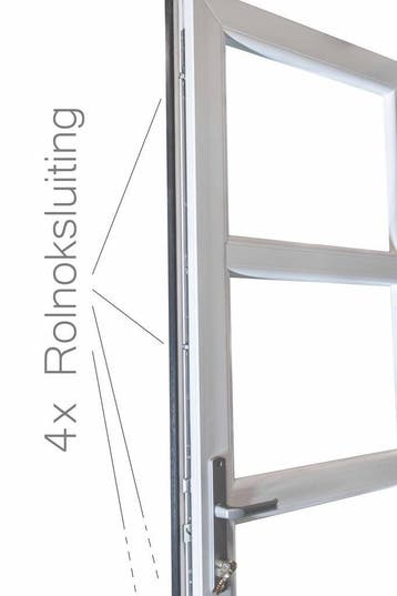 PVC Dubbele deur Paneel Basic Plus b175xh204  antraciet, Minder dan 250 cm, Kunststof, Tuinhuis, Nieuw
