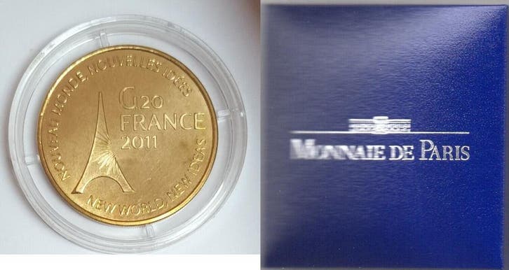 France Komitat 06 – Cannes – G20-gipfel – Neue Weltneu, Postzegels en Munten, Penningen en Medailles, Verzenden