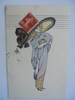 Illustratoren van art-deco en Art Nouveau - Ansichtkaart, Gelopen
