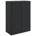 vidaXL Wandkast Zwart 66 x 34,5 x 90 cm Bewerkt hout, Verzenden, Nieuw