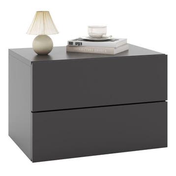 2dekans | Coast Zwevend Nachtkastje met 2 Lades 42x30x28 cm, Huis en Inrichting, Slaapkamer | Bedden, Ophalen of Verzenden, Nieuw