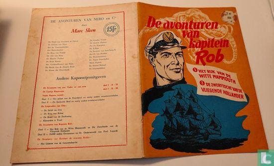 Kapitein Rob - Het rijk van de witte mammouth + De zwerft..., Boeken, Stripverhalen, Zo goed als nieuw, Eén stripboek, Verzenden