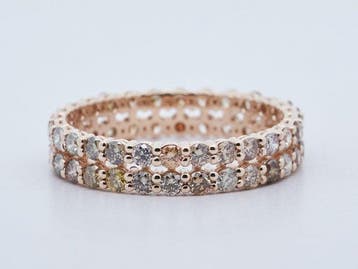 Zonder minimumprijs - Ring - 14 karaat Geel goud - 1.42ct.