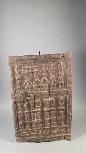 Houten deur - Dogon - Mali (Zonder minimumprijs)
