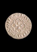 Médiéval, époque des Croisés Argent Pièce frappée de