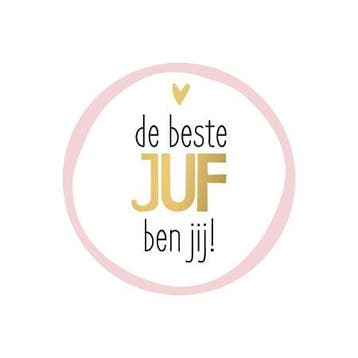10x Sticker De Beste Juf ben jij (Stickers), Ophalen of Verzenden, Nieuw, Meerdere stickers