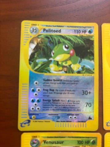 Pokémon - 5 Bulk kaarten - Politoed, Feraligatr, Alakazam,