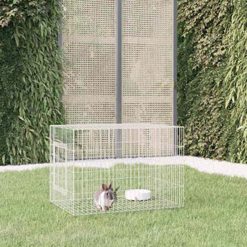 vidaXL Konijnenkooi 78x54x54 cm gegalvaniseerd ijzer, Animaux & Accessoires, Verzenden