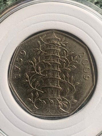 Verenigd Koninkrijk. 50 Pence 2009 Kew Gardens (Zonder