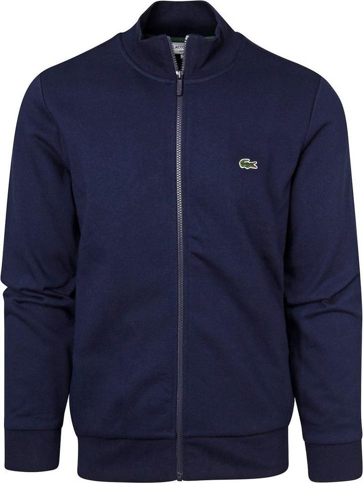 Lacoste Vest Full Zip Donkerblauw maat Maat 48/50 (M) Heren, Kleding | Heren, Truien en Vesten, Blauw, Nieuw, Maat 48/50 (M), Verzenden